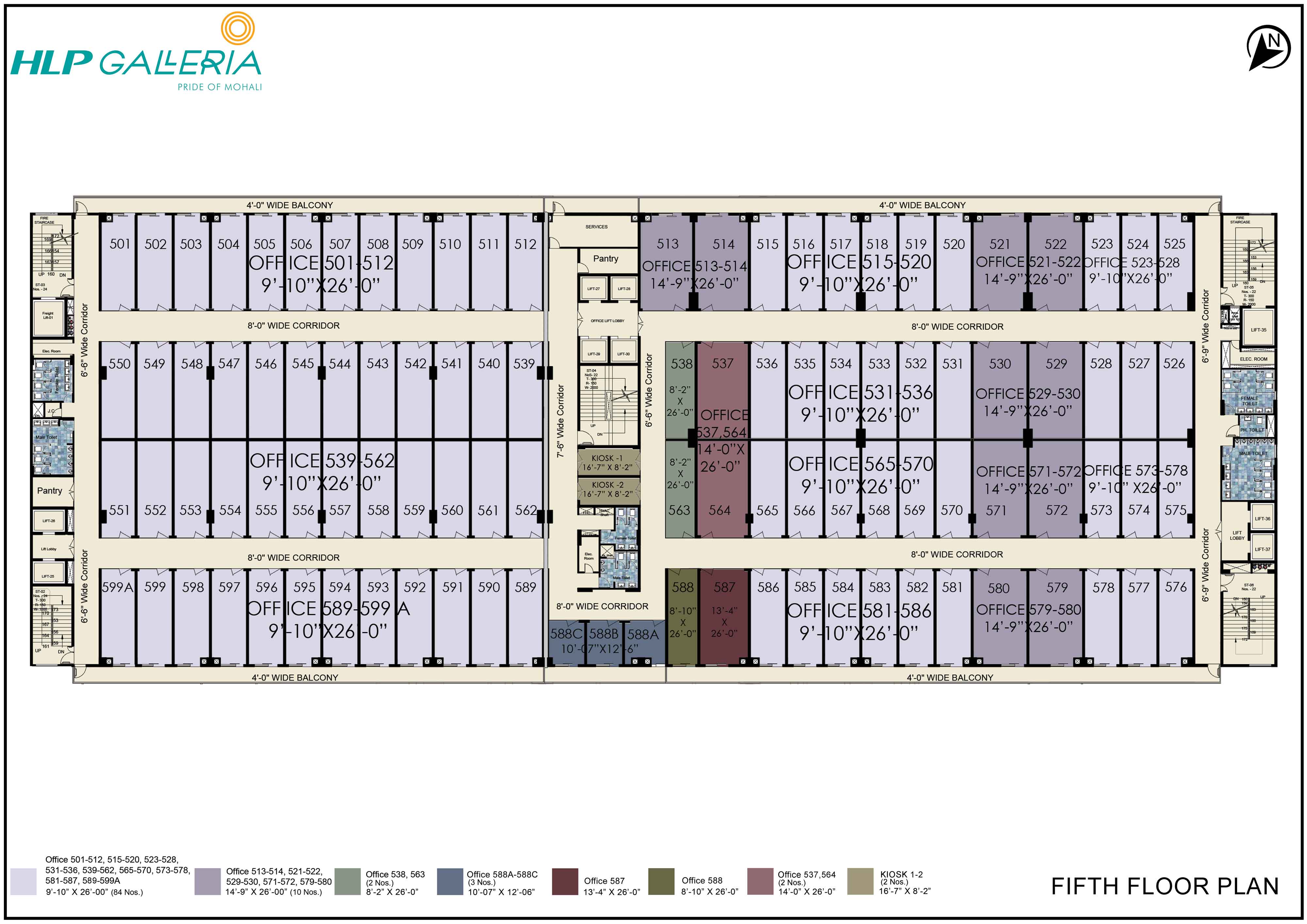 Fifth Floor Plan